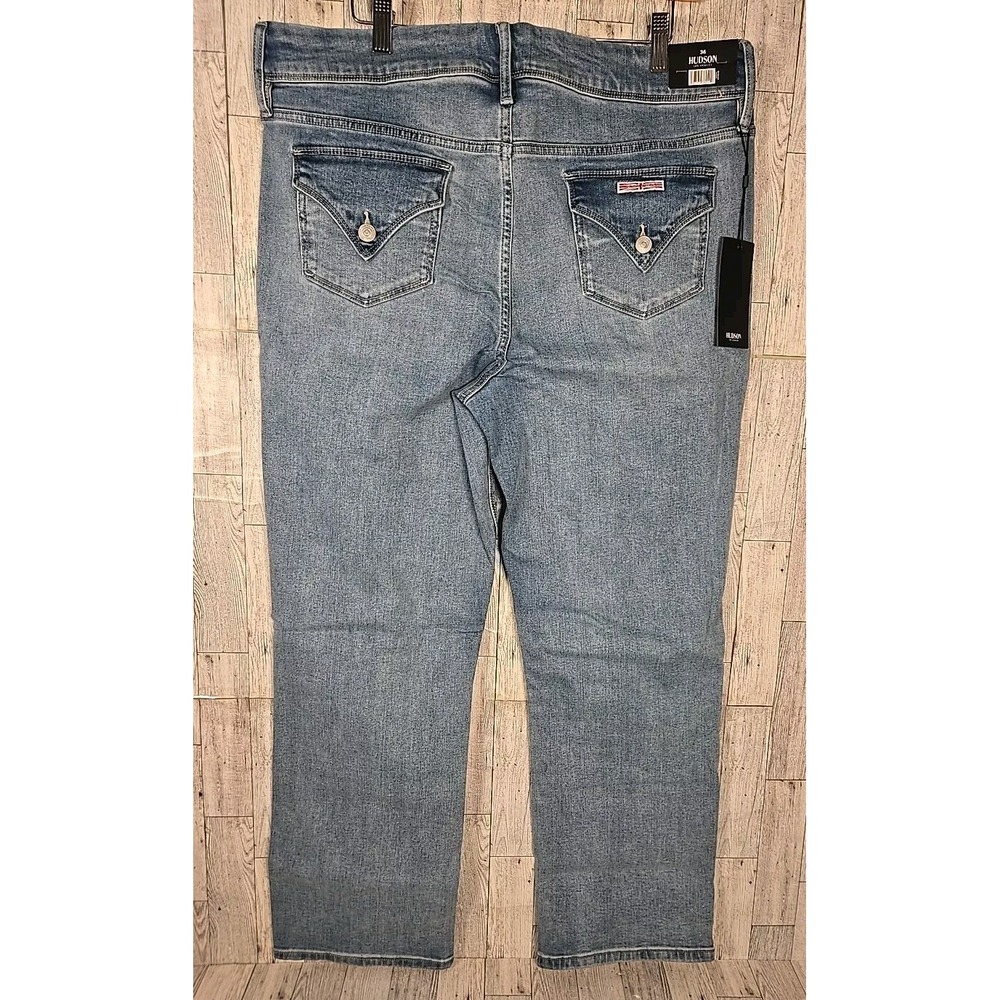 Hudson Los Angeles Jeans 16 Mid Rise Straight Womens Premium Stretch NEW - Picture 3 of 14